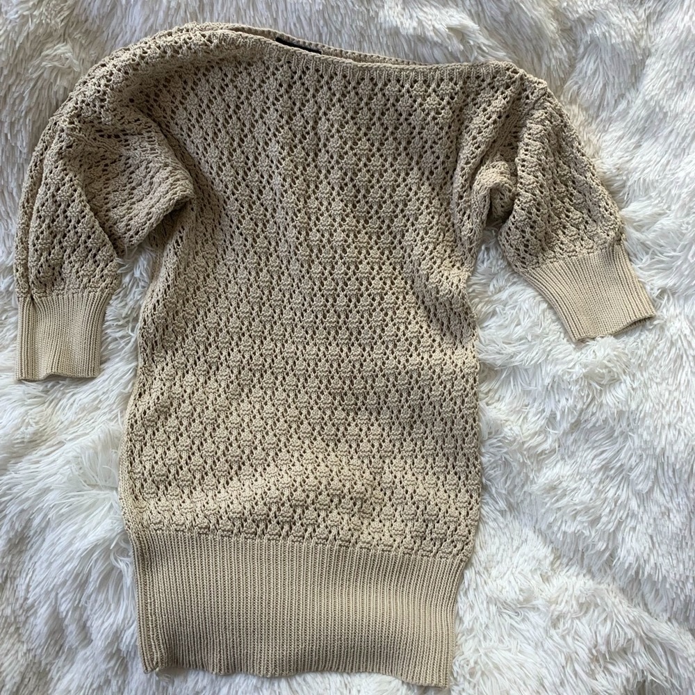 Vintage Club Monaco Open Stitch Sweater